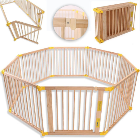 KIDUKU® Barrière de sécurité Parc bébé 7,2M