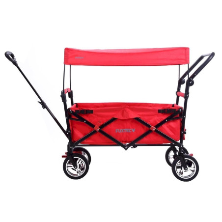 FX-CT700 Chariot de Jardin Pliable pour Enfants, Transport, Plage, Ville, Forêt, à Tirer ou à Pousser, Capacité De Charge 75