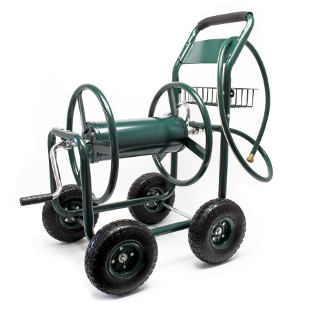 WilTec Chariot dévidoir pour Tuyau d’arrosage Jardin Enrouleur Mobile