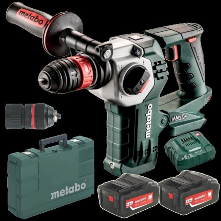 Metabo Ak­ku-Bohr­ham­mer KHA 18 LTX BL 24 Quick Limited Edtion 2 x 4,0 Ah + Ladegerät im Koffer