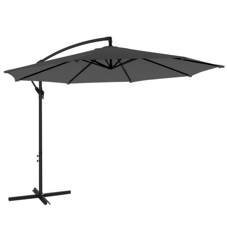 Parasol de Jardin décentré Ø 300 cm Gris