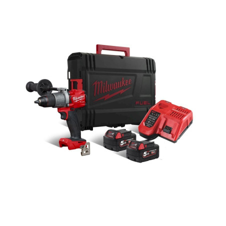 Milwaukee M18 FPD2-502X Akku-Schlagbohrschrauber + 2x 5Ah Akku + Ladegerät