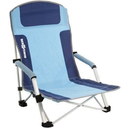 Brunner Bula Chaise de plage (bleu/azur)