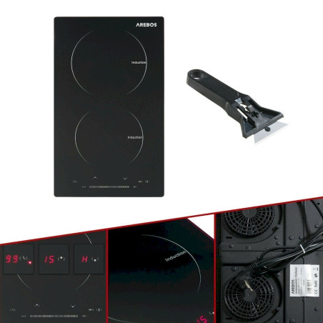 AREBOS Double Plaque de Cuisson à Induction Contrôle tactile Cuisinière 3400 W