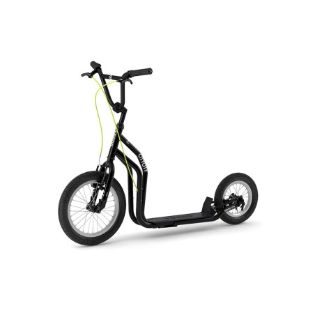 Yedoo Run Run City trottinette pour adultes avec béquille et guidon réglable, noir