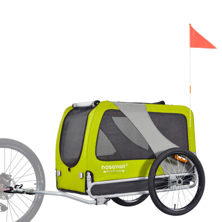 DOGGYHUT Premium XL Remorque de vélo pour Chien vert