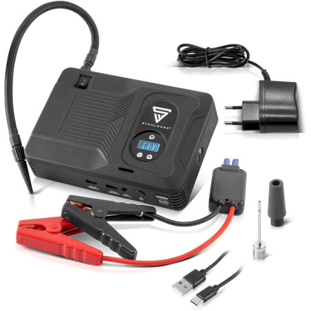 STAHLWERK Multifunktionale Powerbank Auto Starthilfe PS-1400 ST