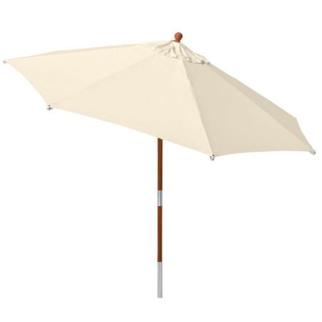 anndora Parasol de balcon 3 m Pliable Rond Natural beige