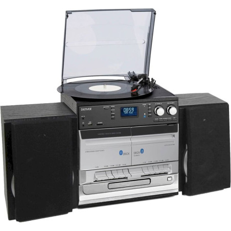 Denver MRD-166 Stereoanlage mit CD, LP, Kassettenrecorder, DAB Radio