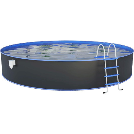 Steinbach Pool Set "Nuovo Rund" anthrazit, Ø 450 x 120 ohne Sandfilteranlage