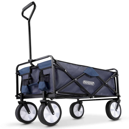 Deuba 102250 Chariot de transport - bleu et noir - pliable