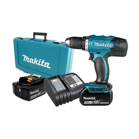 Makita 15117 Akkuschrauber DDF453SFE 2x Akku 3.0Ah Ladegerät Schrauber Bohrer 18V