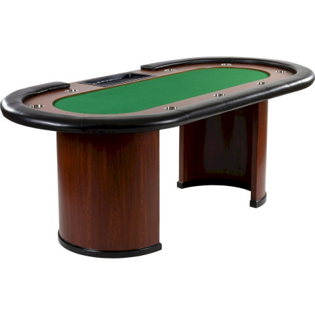 GamesPlanet GRÜN ROYAL FLUSH XXL table de Poker, 213x106x75 bois/vert