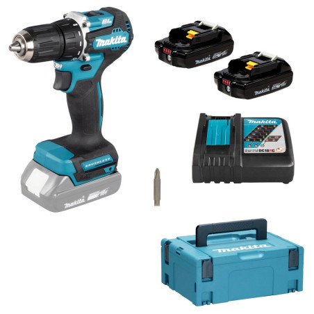 Makita DDF487RAJ Ak­ku-Bohr­schrau­ber (2x 2Ah Akku + Schnellladegerät)