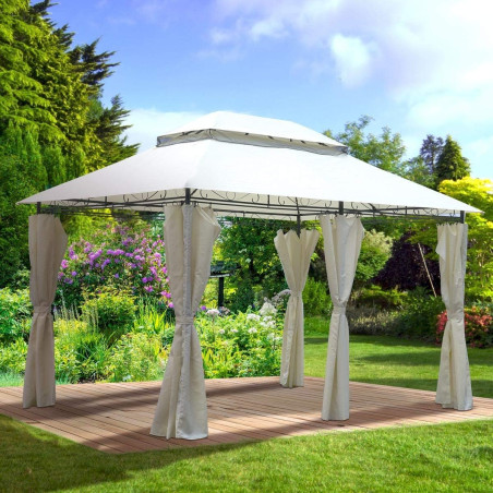 BRAST Gartenpavillon Pavillon Gartenzelt Easiness 3x4 beige