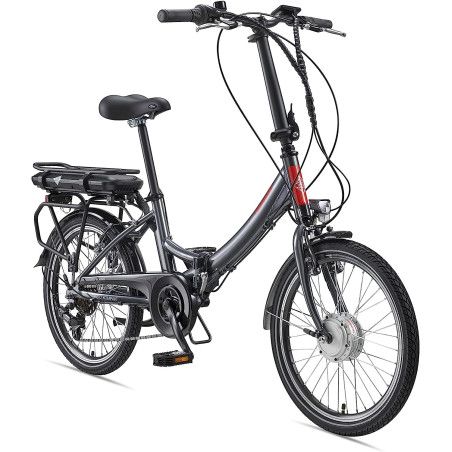 Telefunken F810 Vélo électrique pliant compact ‎‎anthracite