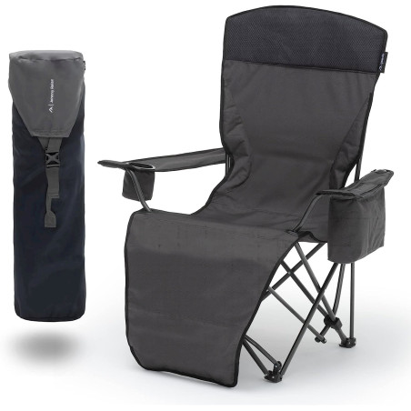 Qeedo Johnny Relax Darkgrey Chaise Pliante Camping