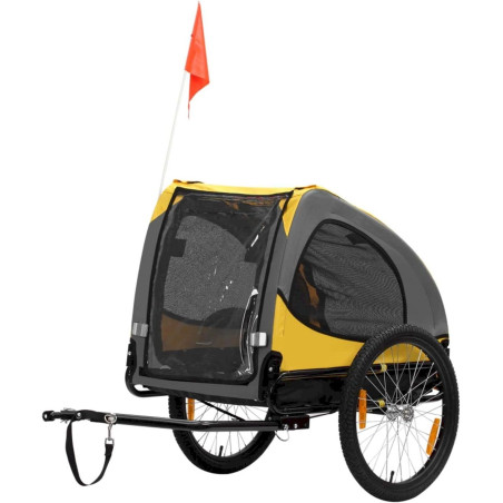 zoomundo Remorque velo pour Chien - Buddy en Jaune