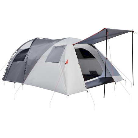 Outsunny Tente de camping pour 5 personnes Gris