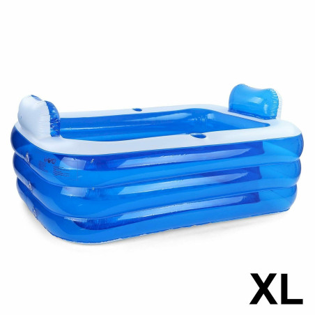 RAMROXX RELAX Pool Swimmingpool mit Kopfstützen und 2 Cupholder 160x130x60cm