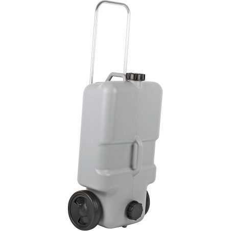 Abwasser Rolltank 25 Liter Grauwassertank mit Rollen Grau