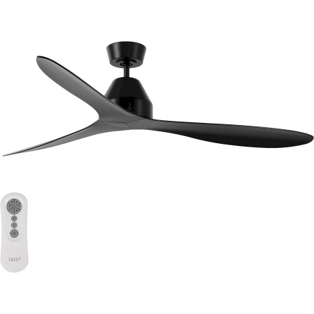 Lucci Air Whitehaven ventilateur de plafond 142 cm à haute efficacité énergétique noir