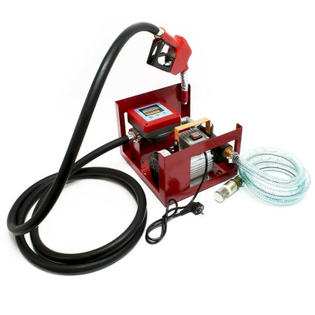 Pompe Diesel-Fuel Auto-amorçante 230V 550W 60l/min Compteur numérique Pistolet distributeur Tuyaux