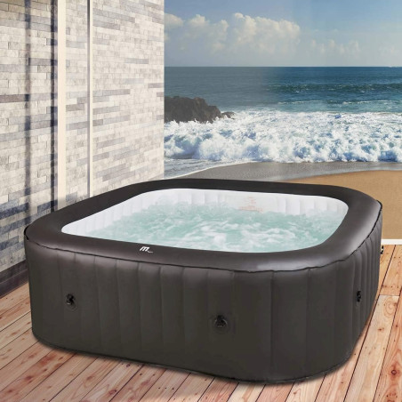 Brast MSpa Whirlpool aufblasbar VITO 6 Personen In-Outdoor Pool Heizung