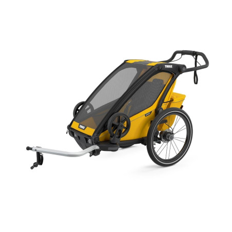 Thule Remorque pour Enfants Chariot Sport 1 Modèle 2021 Black/Spectra Yellow