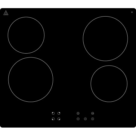 PKM Glaskeramik Kochfeld rahmenlos Touch Control KF4X