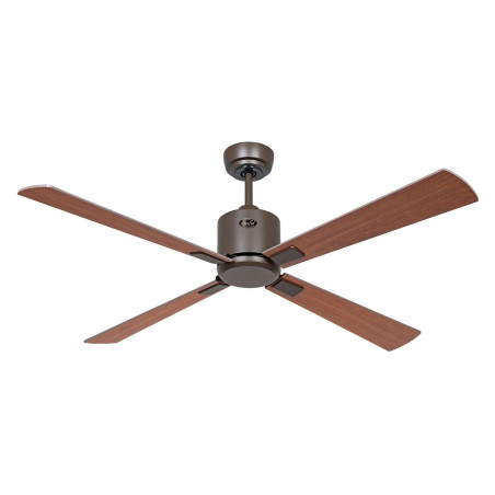 CasaFan Deckenventilator Eco Neo III 132cm Bronze - Flügel Nussbaum / Kirschbaum - mit Fernbedienung