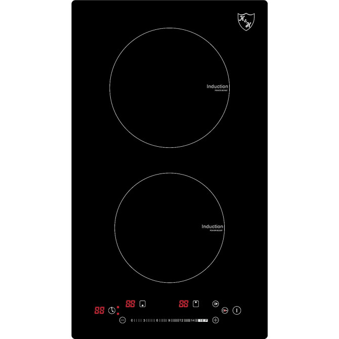 K&H Domino 30-IN-3600SL Plaque de cuisson à induction 2 zones SLIDER Control