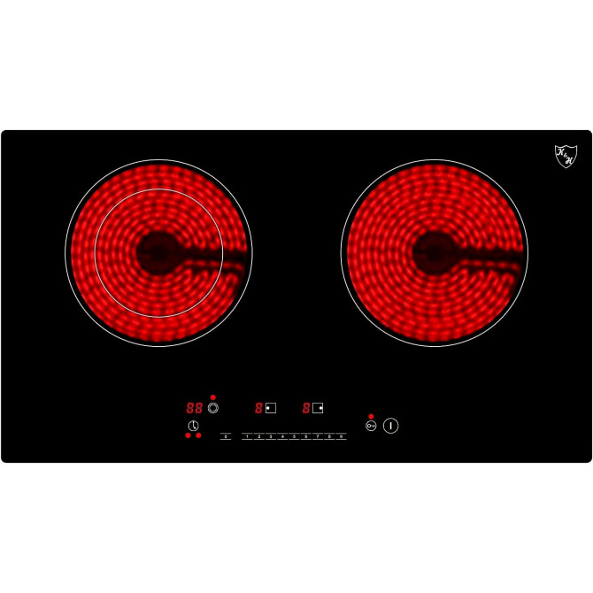 K&H Double Réchaud électrique vitrocéramique HC-3402