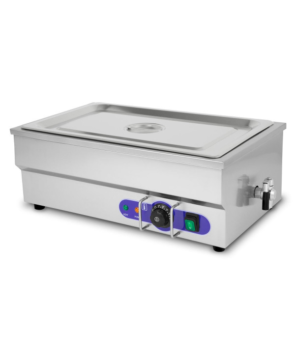 vertes Bain Marie Chauffe Plat électrique Professionnel 1500W 1x GN 1/1