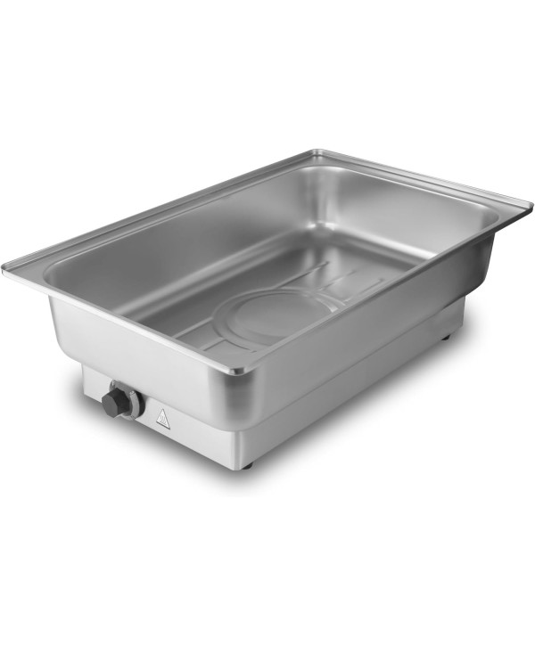 Zelsius Chafing Dish Speisenwärmer 9 L Mahlzeit Elektrischer Edelstahl für GN 1/1