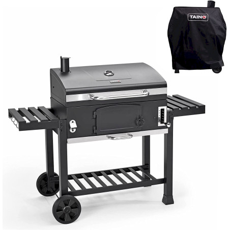 TAINO HERO XXL Set Smoker Abdeckhaube BBQ Holzkohlegrill Grill