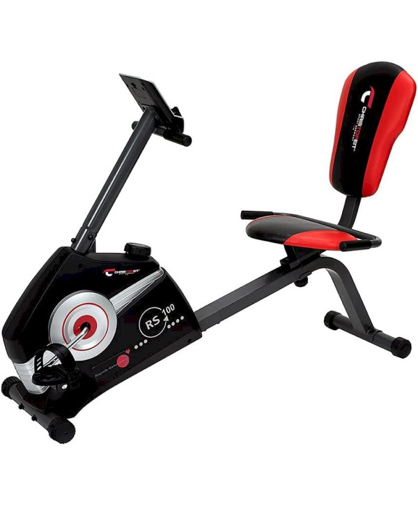 Christopeit Sitz Heimtrainer RS 100 Indoor Fahrrad Schwarz/Rot