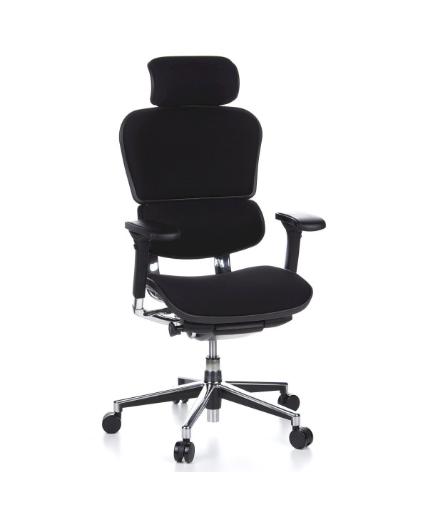 Siège de bureau Fauteuil de direction ERGOHUMAN tissu noir hjh OFFICE