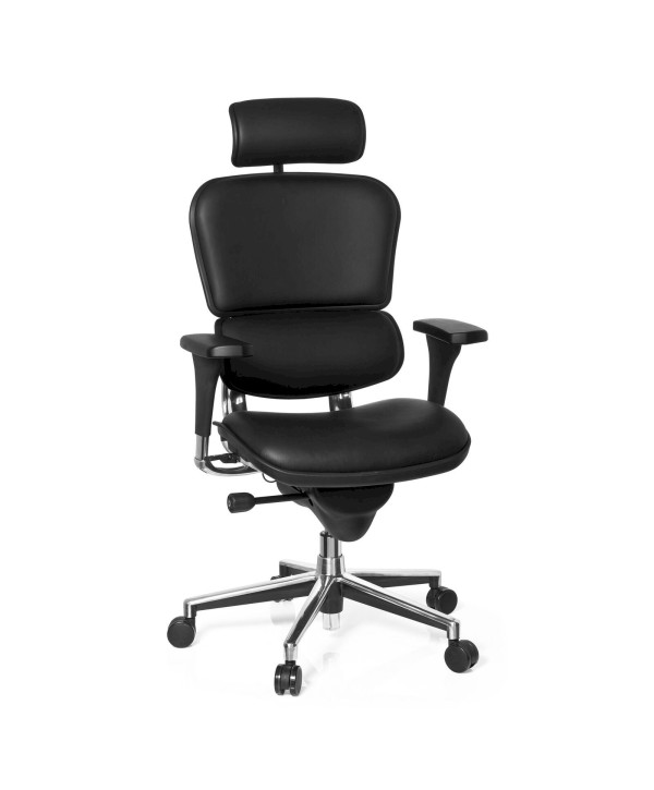 Siège de bureau Fauteuil de direction ERGOHUMAN BASE ONE cuir noir hjh OFFICE