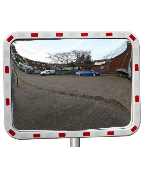 Miroir de circulation convexe panoramique 80 x 60 cm