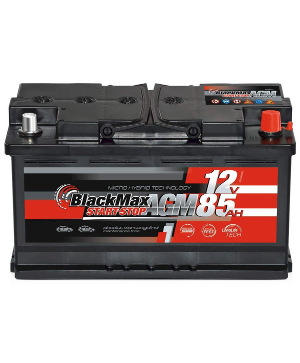 BlackMax Start-Stop AGM 12V 85Ah 850A/EN Autobatterie