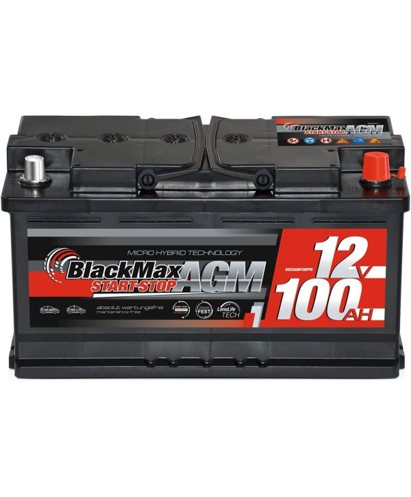 BlackMax Start-Stop AGM 12V 100Ah 950A/EN Autobatterie