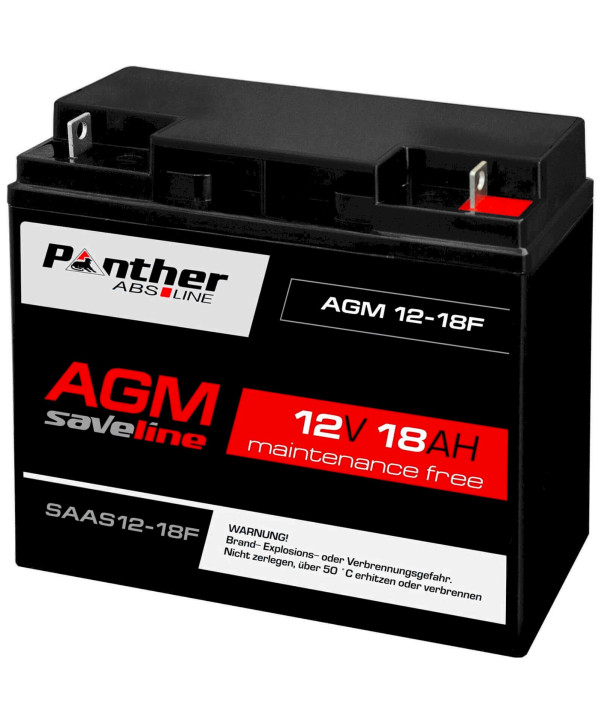 Panther saveline AGM 12V 18Ah Bleiakku USV Batterie