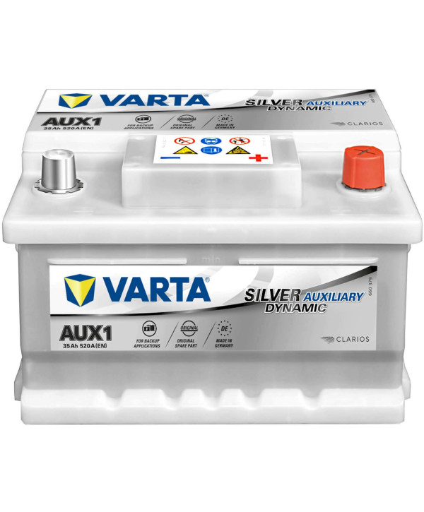 Varta AUX1 Silver Dynamic Auxiliary 12V 35Ah 520A/EN Autobatterie Stützbatterie