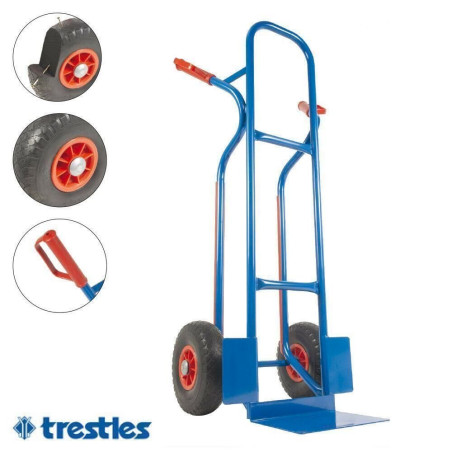 TRESTLES S04 blau Profi Sackkarre Transportkarre Treppenrutsche 250 kg PU Rad