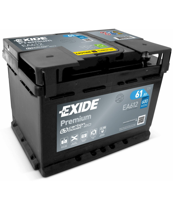 Exide Premium Carbon Boost EA612 Autobatterie 61Ah 12V