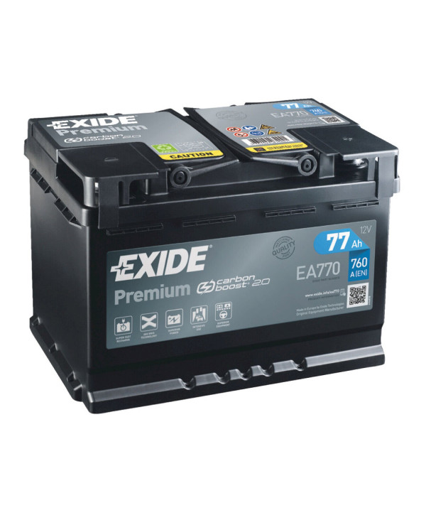 Exide Premium Carbon Boost EA770 Autobatterie 77Ah 12V