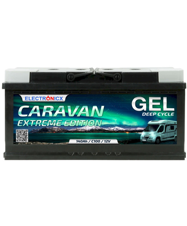 Electronicx Caravan EXTREME Edition Gel Batterie 140 AH 12V Wohnmobil Boot Versorgung