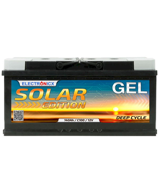 Electronicx Solarbatterie 12V 140AH Solar Edition GEL Batterie Camping