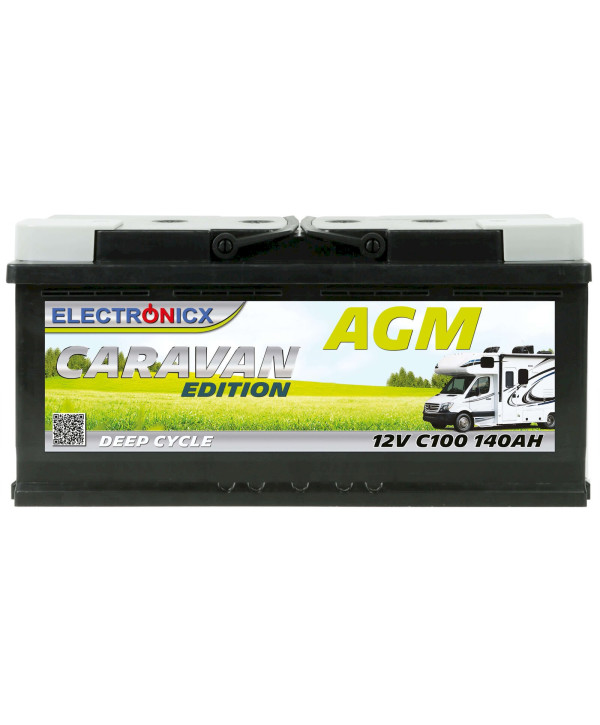 Electronicx Caravan Edition Batterie AGM 140 AH 12V Wohnmobil Boot Versorgung